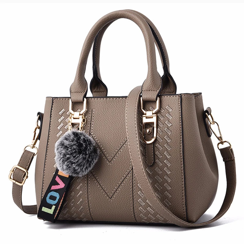 Women PU Leather Handbags Large Tote
