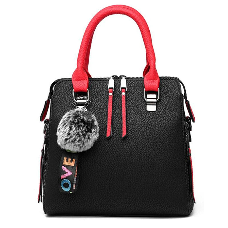 Solid Color Flap Shoulder Bag