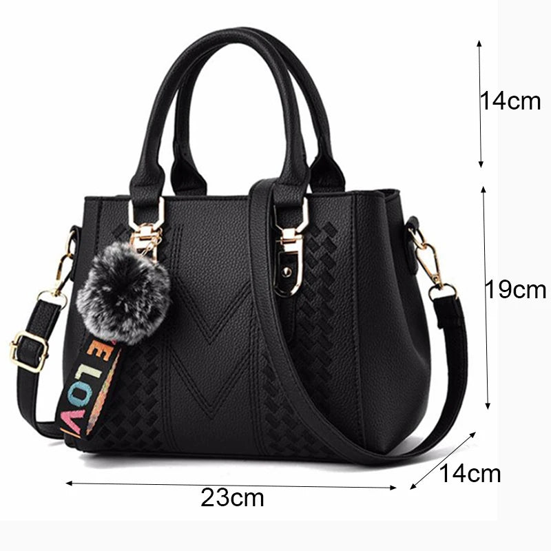 Women PU Leather Handbags Large Tote