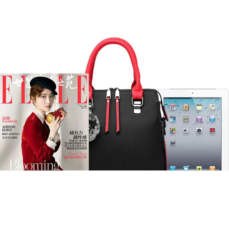 Solid Color Flap Shoulder Bag