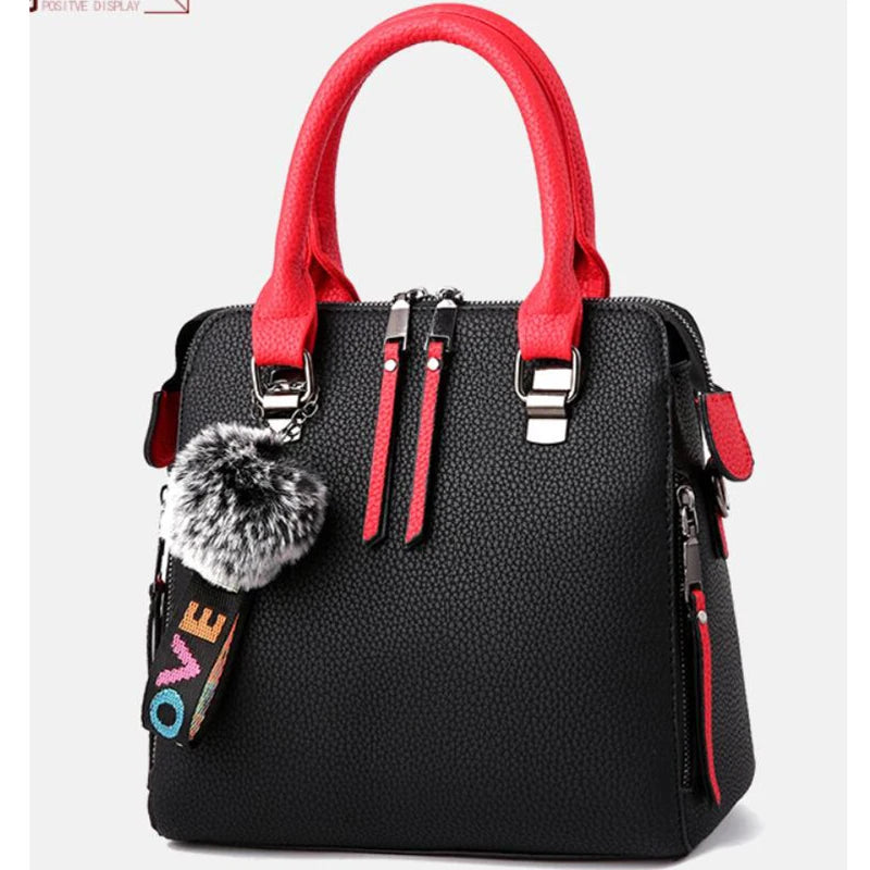 Solid Color Flap Shoulder Bag