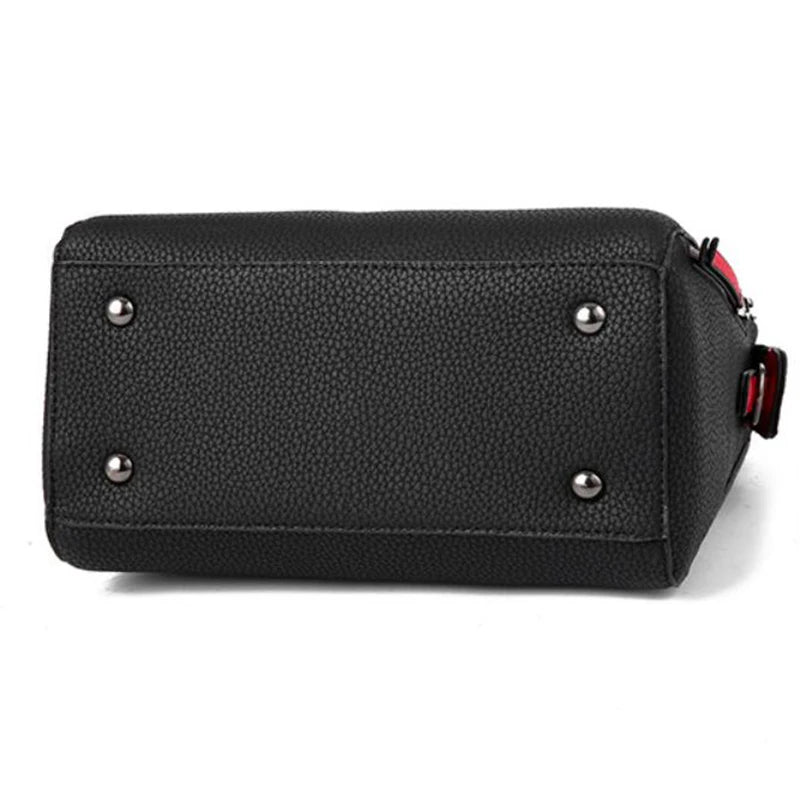 Solid Color Flap Shoulder Bag