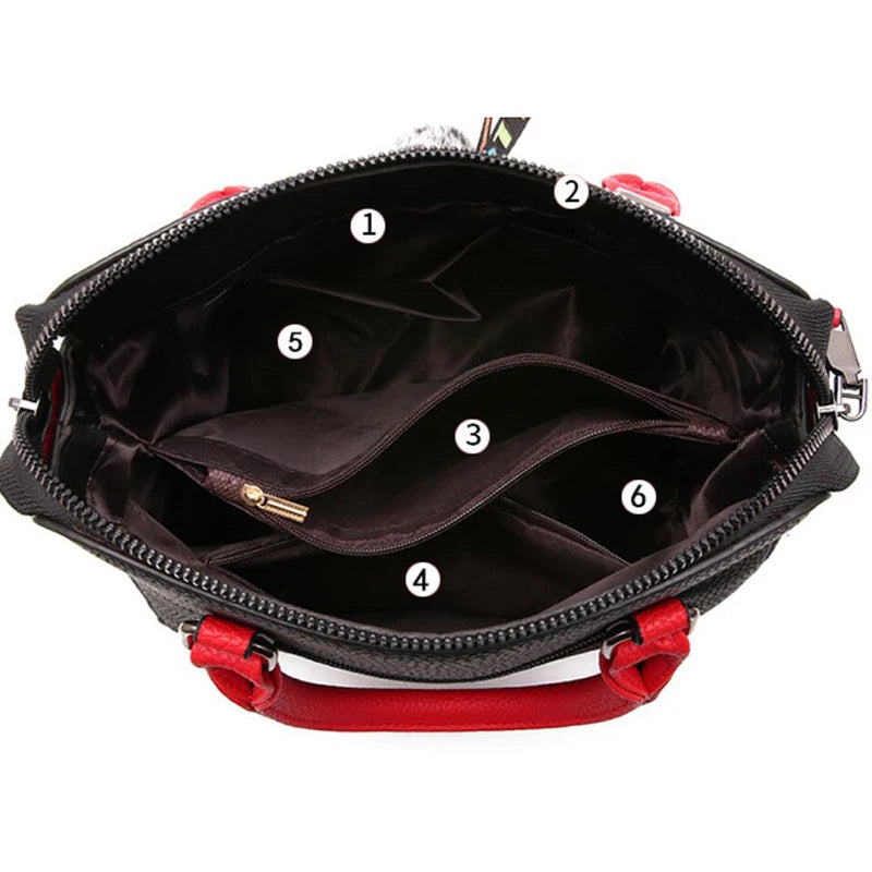 Solid Color Flap Shoulder Bag