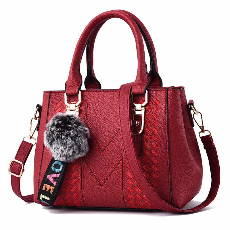 Women PU Leather Handbags Large Tote