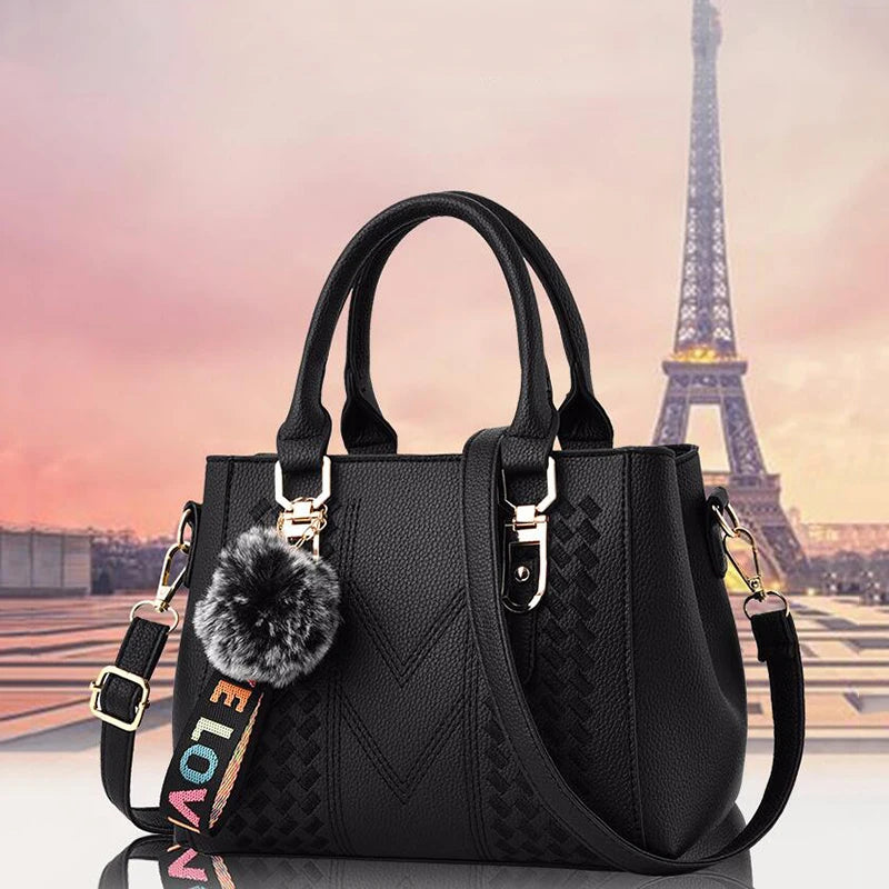 Women PU Leather Handbags Large Tote