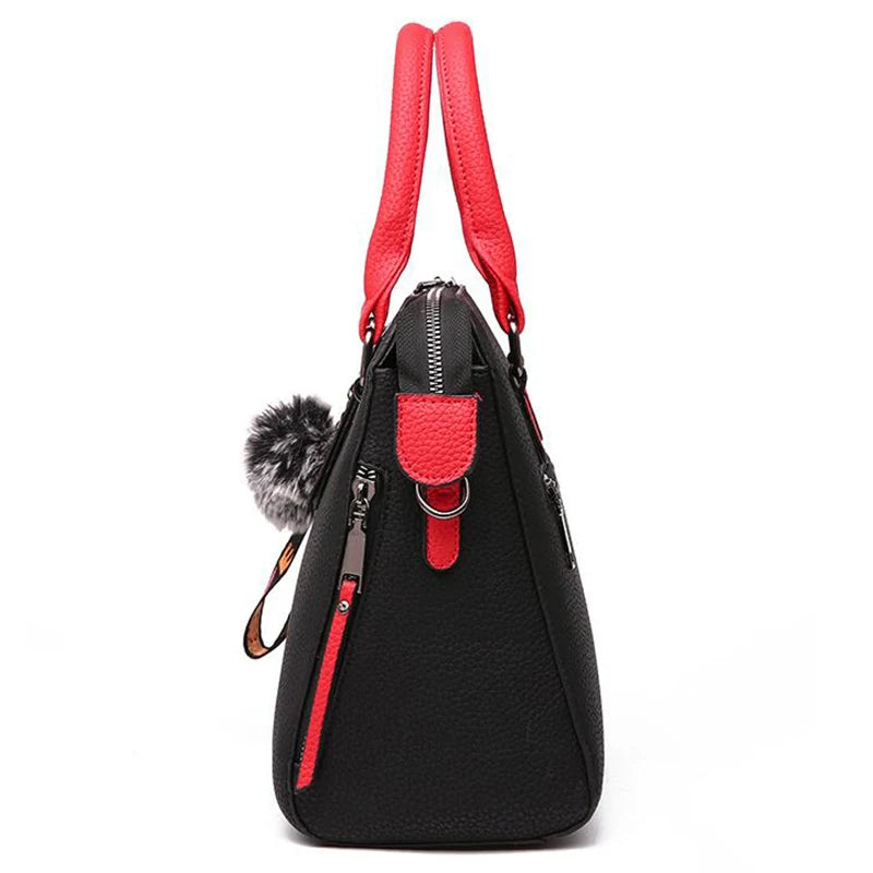 Solid Color Flap Shoulder Bag