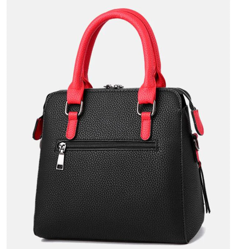 Solid Color Flap Shoulder Bag