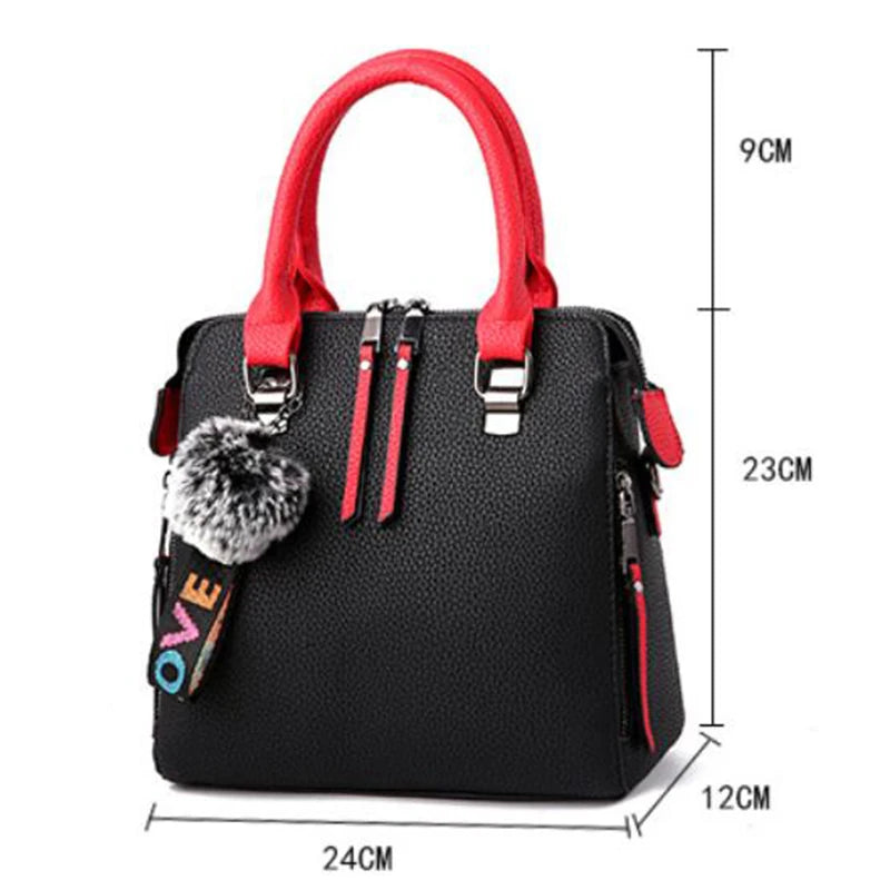 Solid Color Flap Shoulder Bag