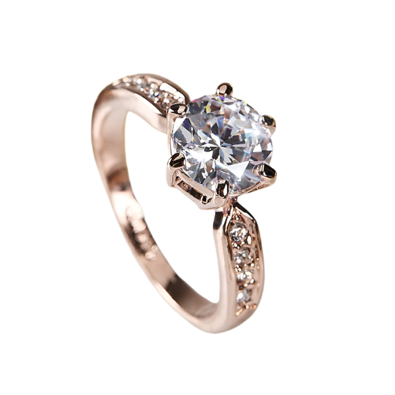 925 Silver Infinity CZ Ring Seedding Jewelry Party Gift