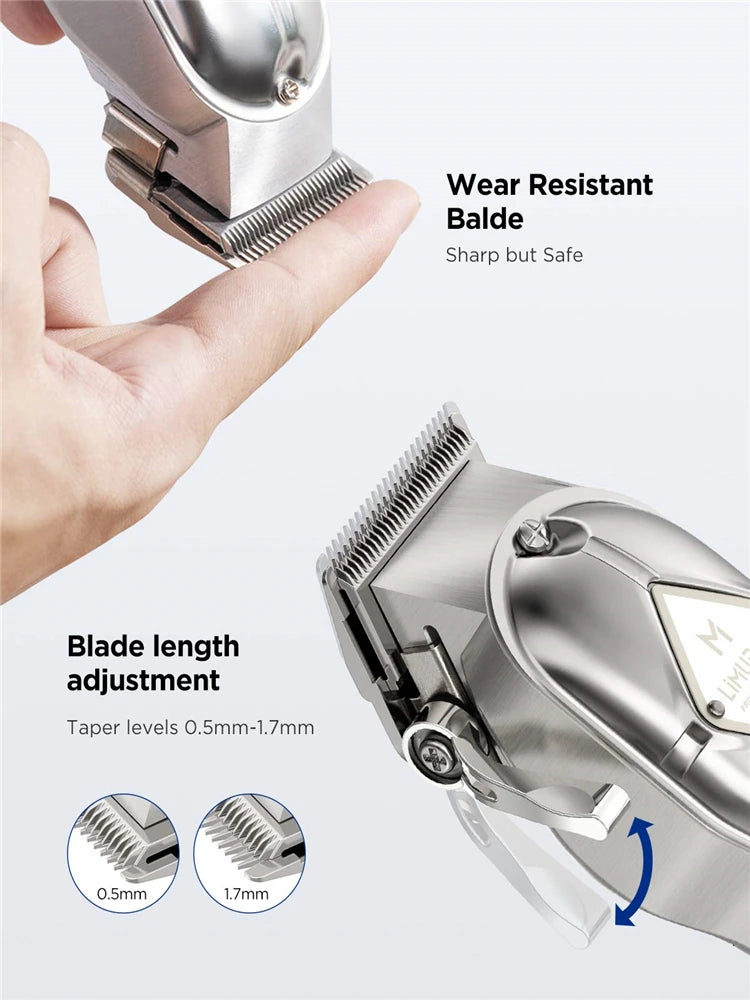 Limural Professional Hair Clippers – Cordless T-Blade Trimmer