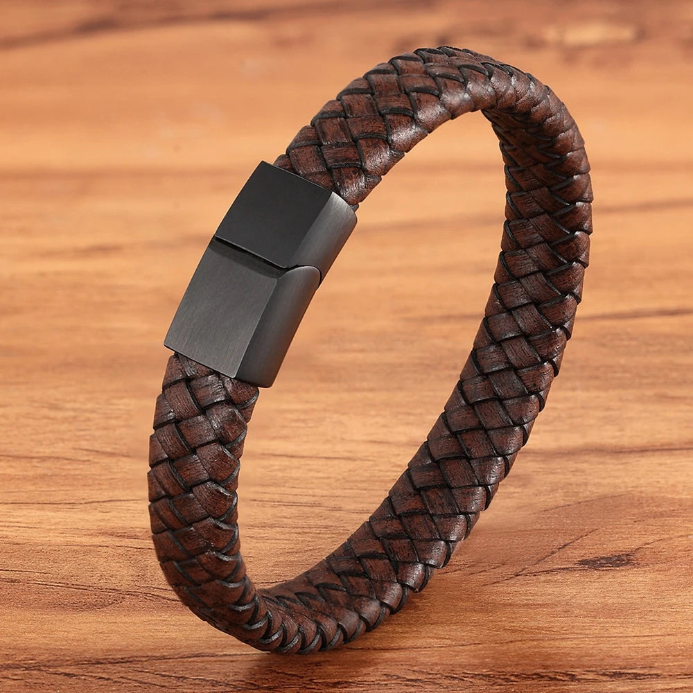 Brown Leather Bracelet for Men