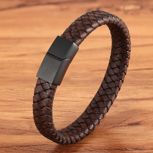 Brown Leather Bracelet for Men