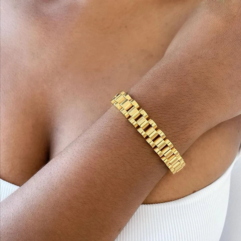 Gold-Plated Detachable Bracelet