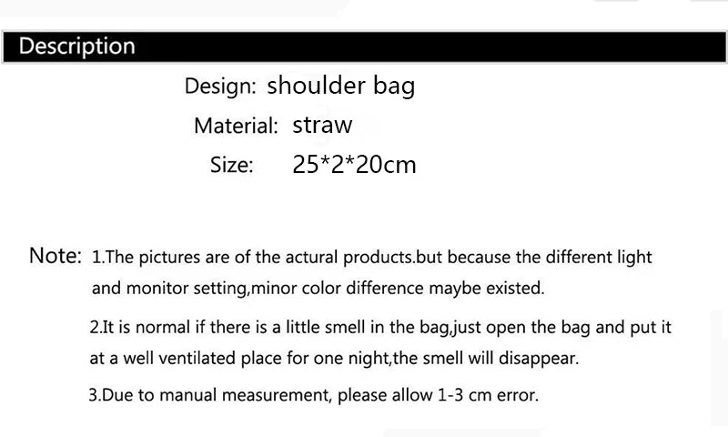 Straw Woven Crossbody Bag