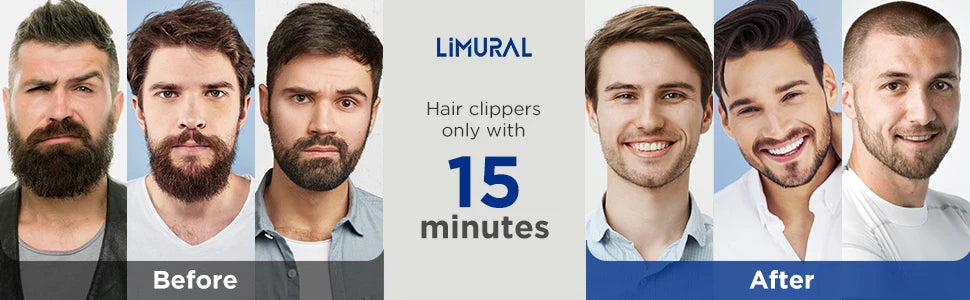 Limural Professional Hair Clippers – Cordless T-Blade Trimmer