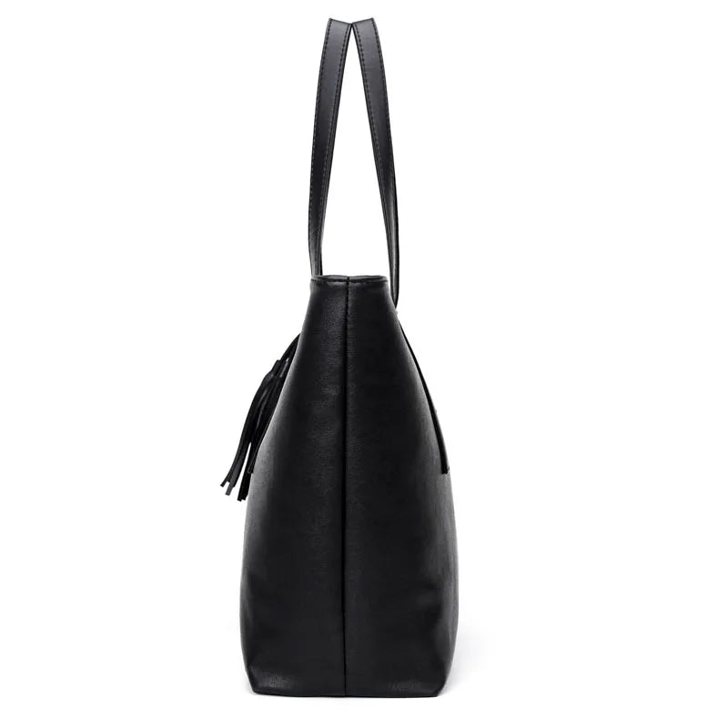 Large PU Shoulder Handbag