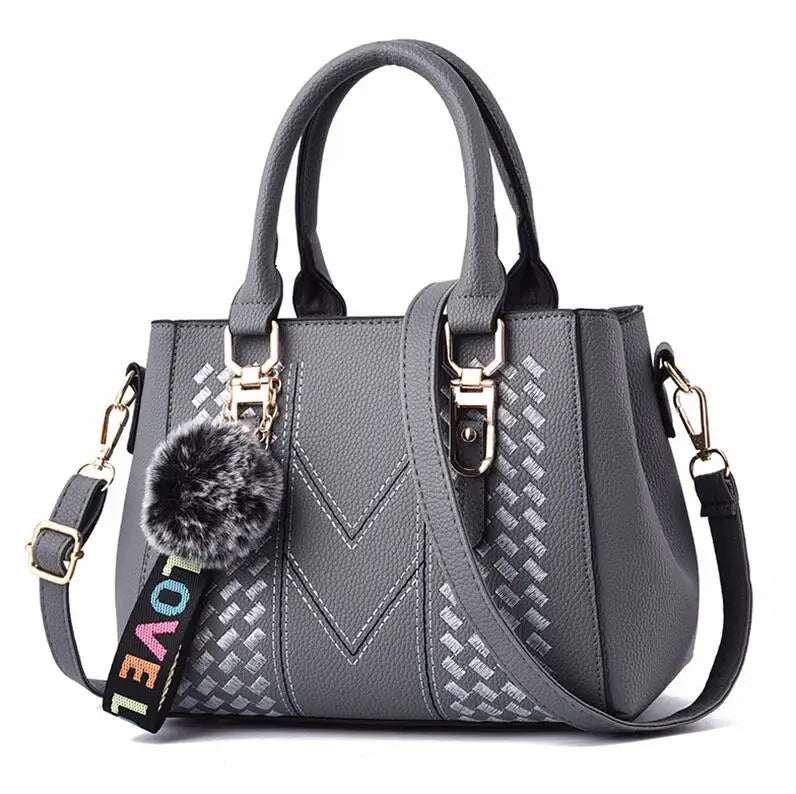 Women PU Leather Handbags Large Tote