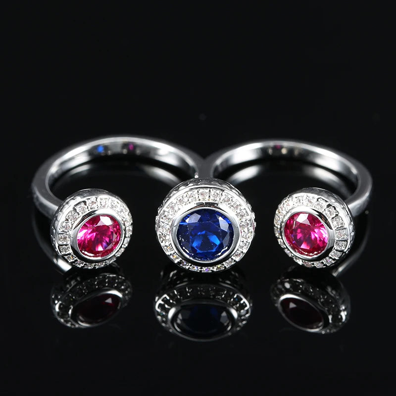 “Kinel Rose Gold Floral Zircon Ring”