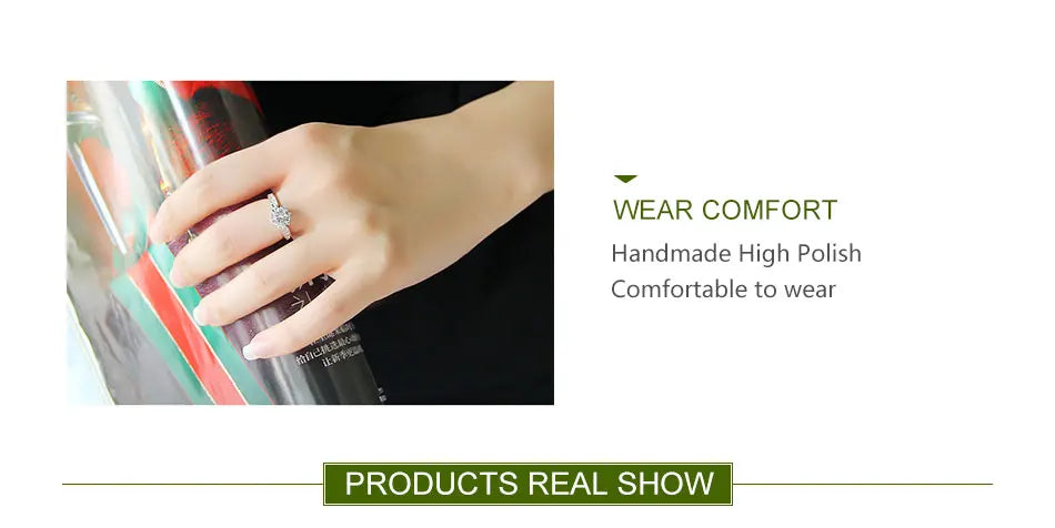 925 Silver Infinity CZ Ring Seedding Jewelry Party Gift