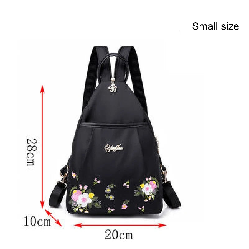 Waterproof Oxford Embroidered Backpack