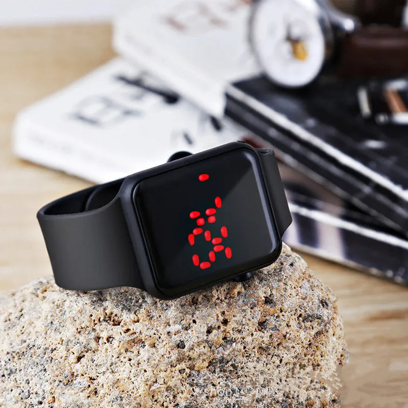 Unisex Digital Silicone LED Watch