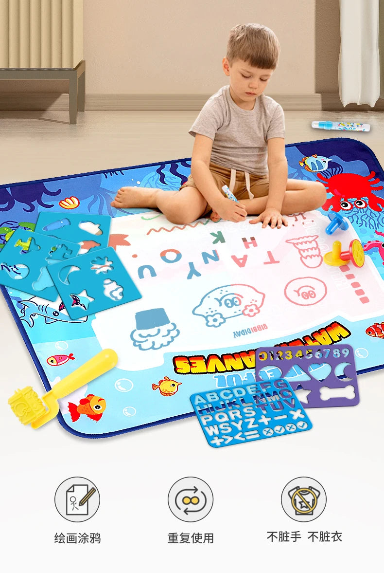 Kids Doodle Water Canvas – Mess-Free Painting Carpet