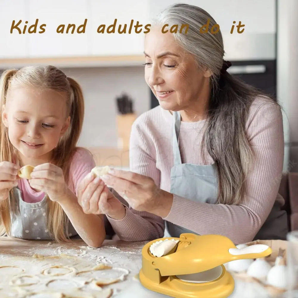 2-in-1 Dumpling & Momo Molding Machine – DIY Manual Press.