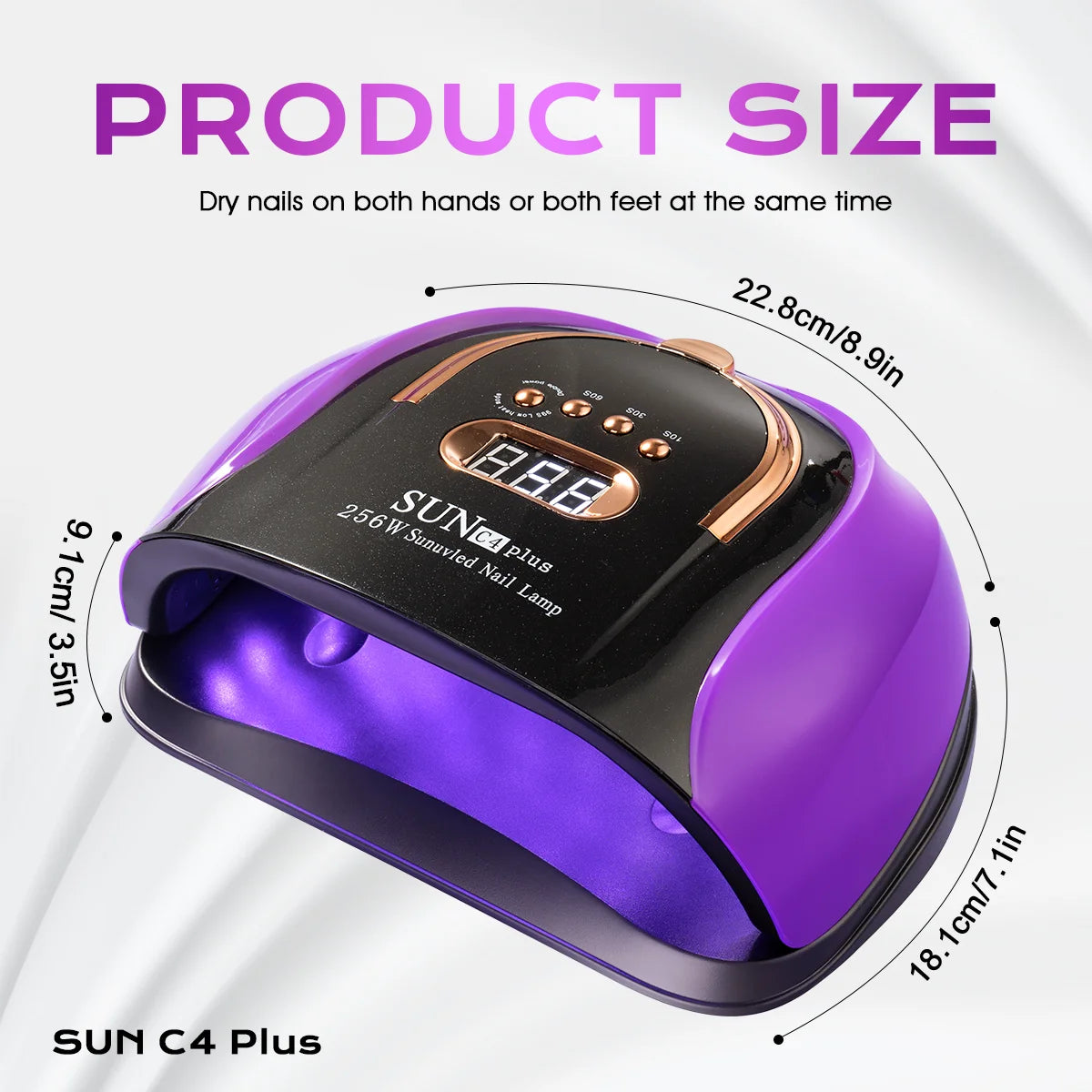 "57 LED Nail Lamp – Fast Gel Polish Dryer with Smart Sensor"