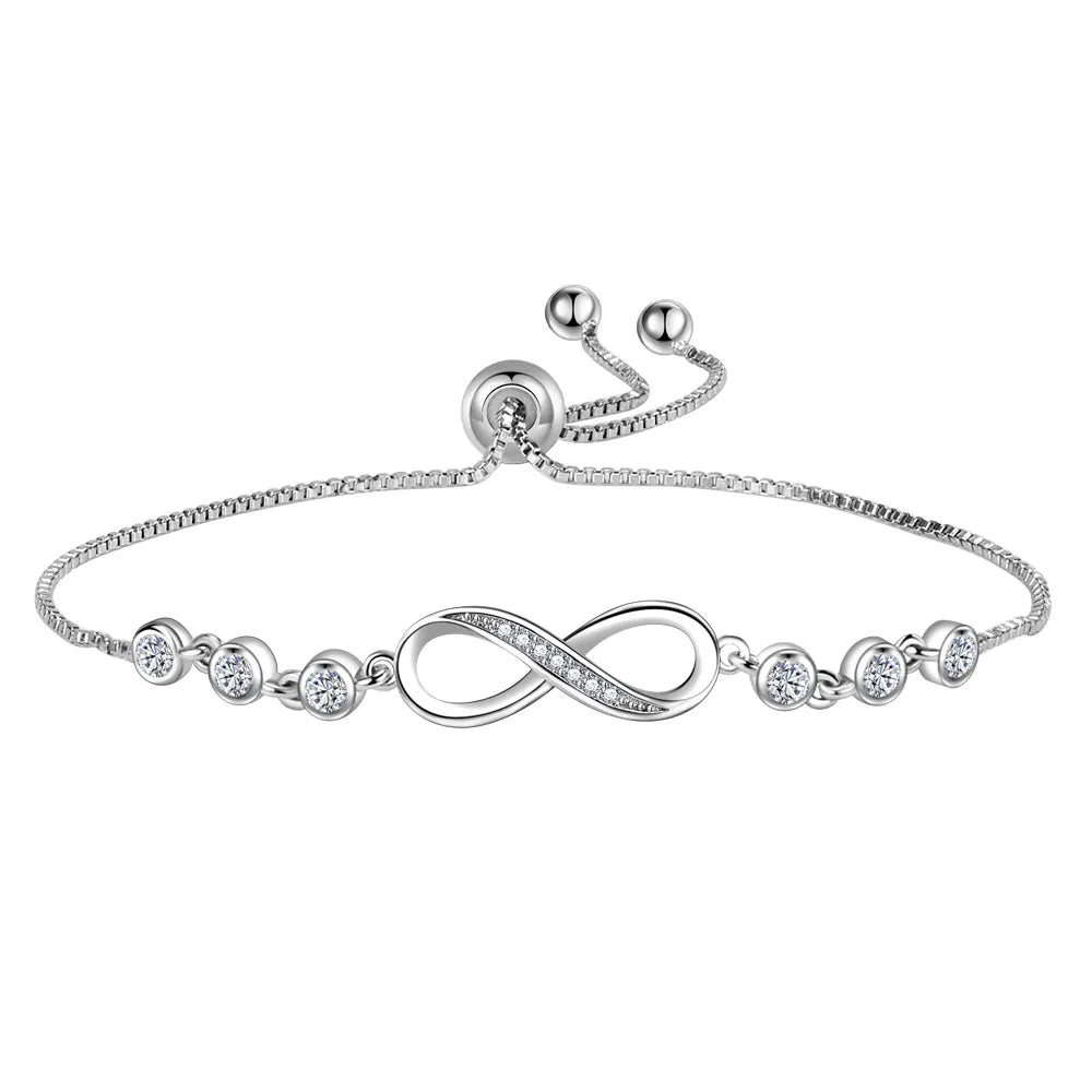 925 Silver Crystal Luxury Bracelet for Women”