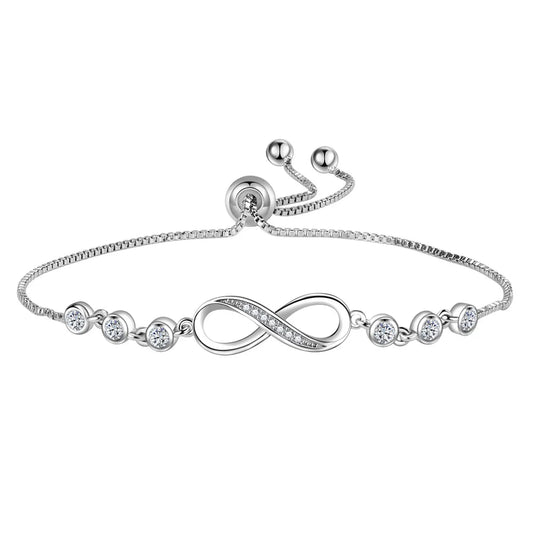 925 Silver Crystal Luxury Bracelet for Women”