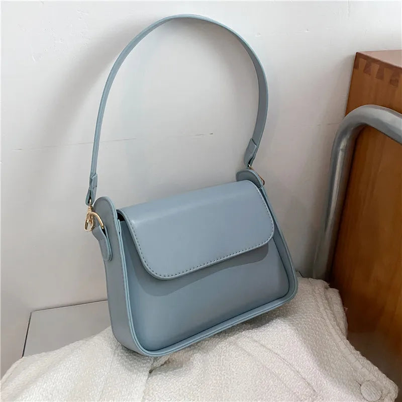 Trendy PU Flap Shoulder Bag