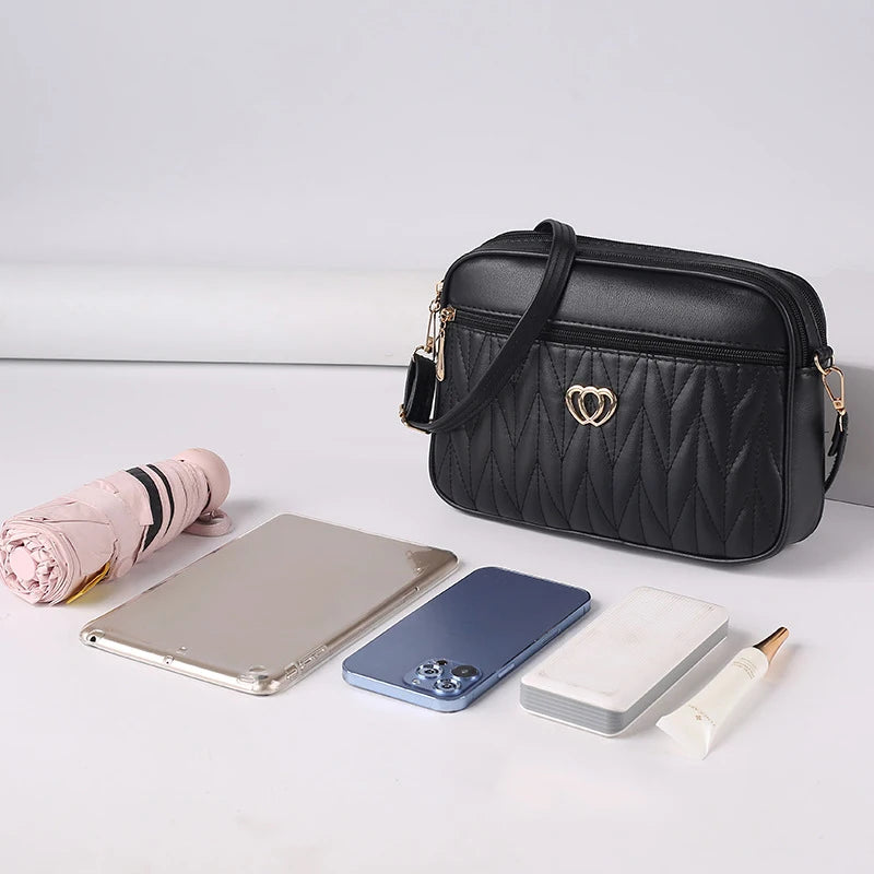 Diamond Embroidered Camera Bag