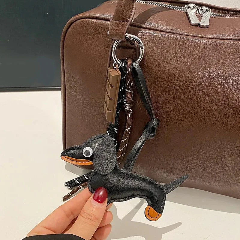 LeLeather Dachshund Keychain