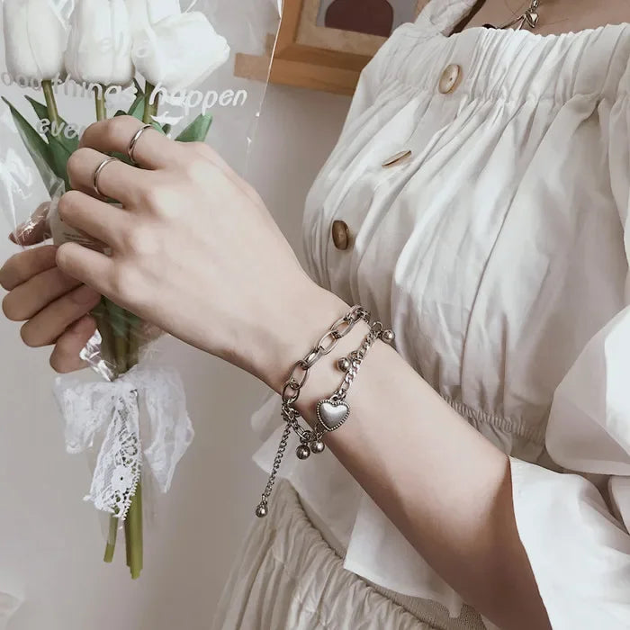 “Gold Stainless Steel Star Bracelet”