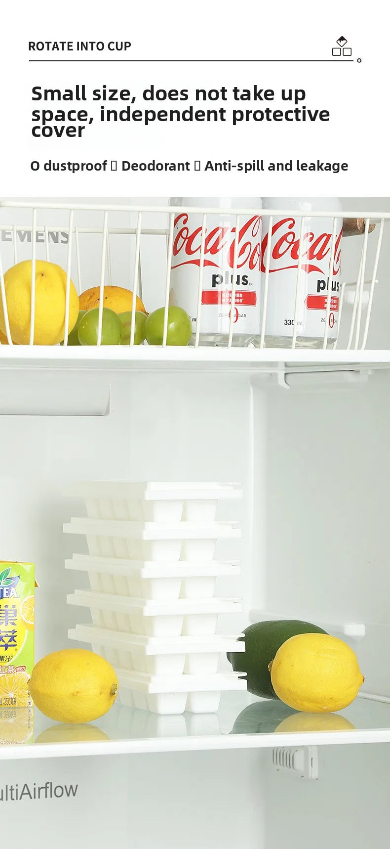 in-1 Rotating Silicone Ice Cube & Popsicle Mold with Lid