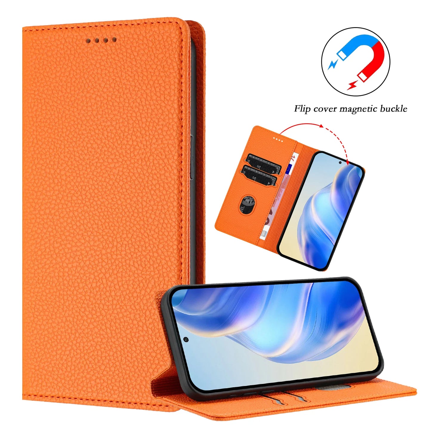 Flip Leather Wallet Cover – iPhone