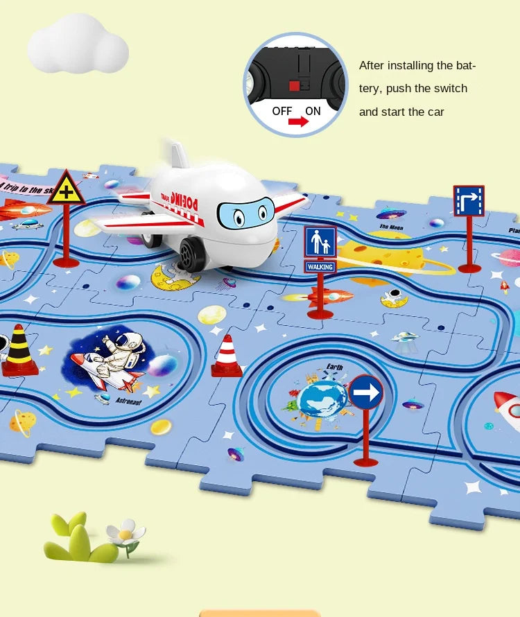 Children’s DIY Electric Railroad Car – Fun Assembly Toy