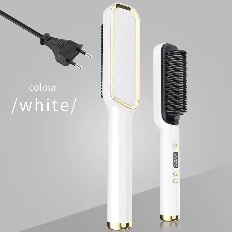 Electric Hot Comb – Anti-Scald Hair Straightening Brush