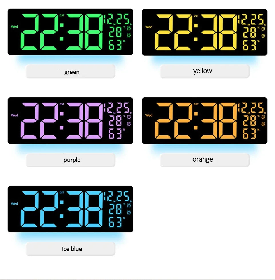Color-Changing LED Wall Clock – Dynamic Room Decor