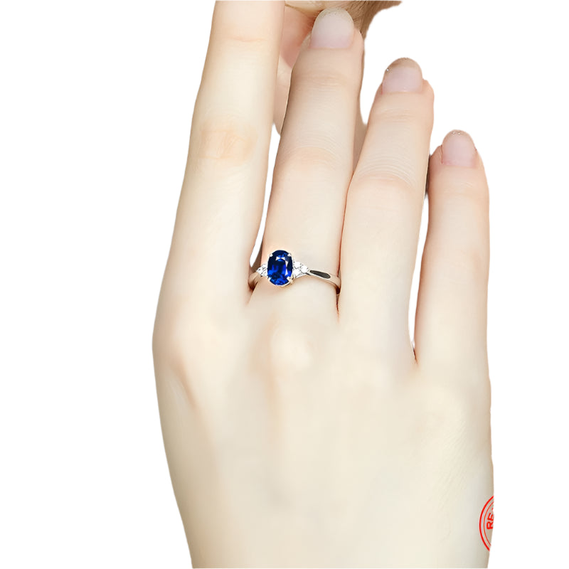 “925 Silver Sapphire Ring”