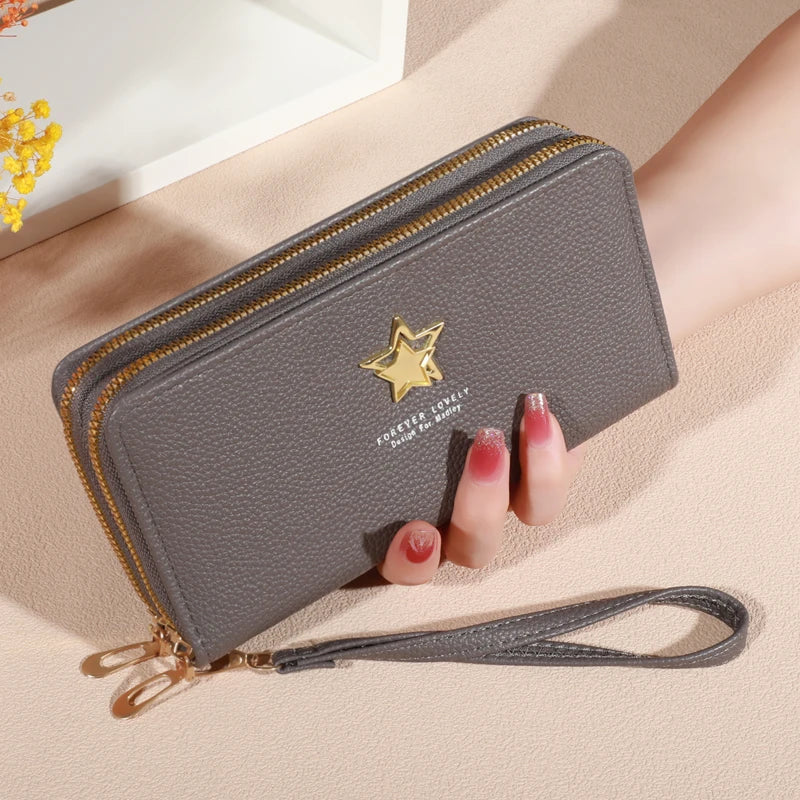 Elegant Hand Clutch with 8 Card Slots & Compartments