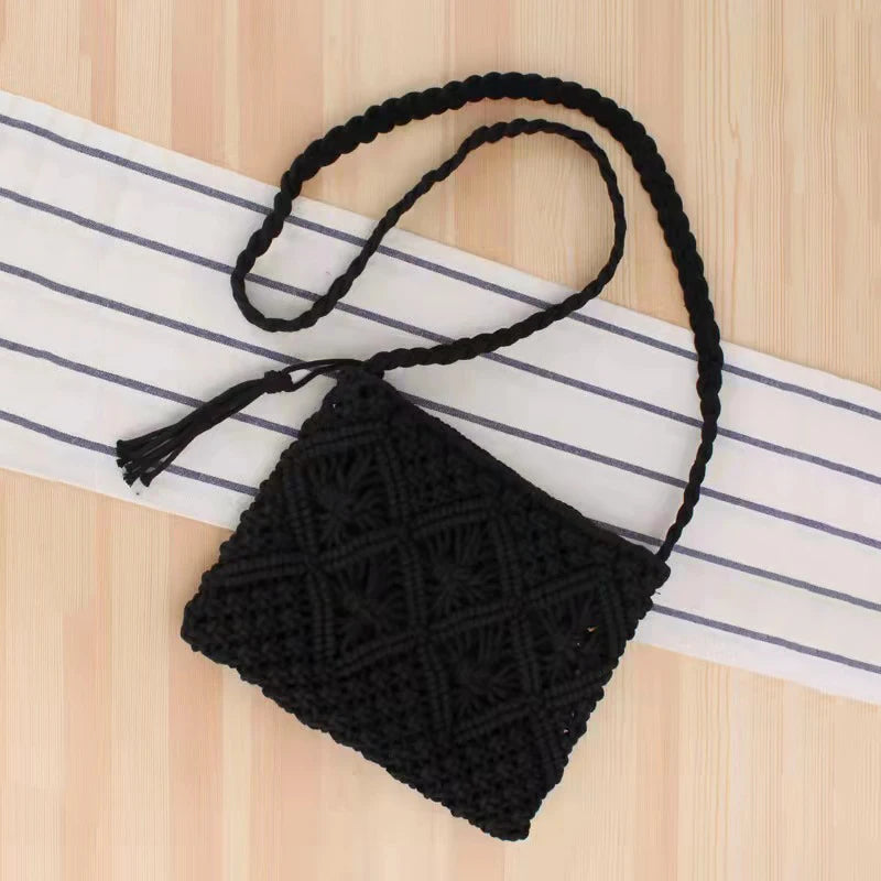 Straw Woven Crossbody Bag