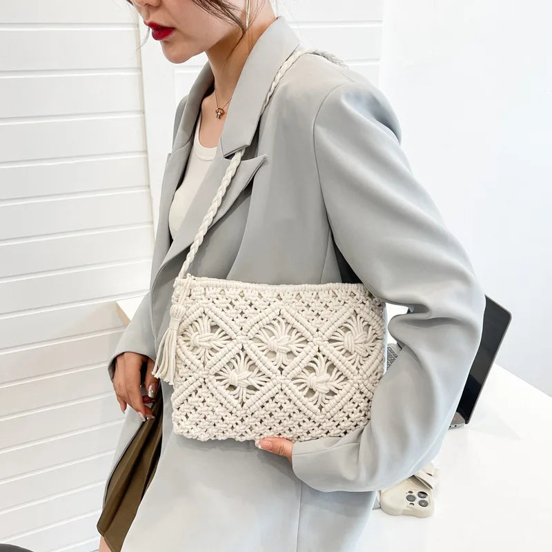 Straw Woven Crossbody Bag