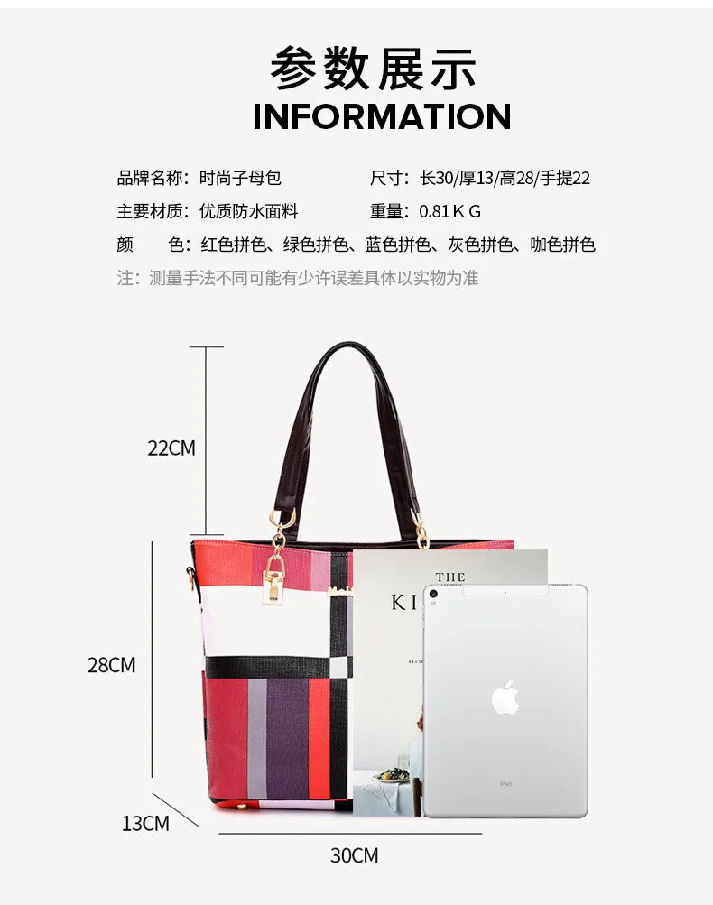 6-Piece Fashion Tote Set