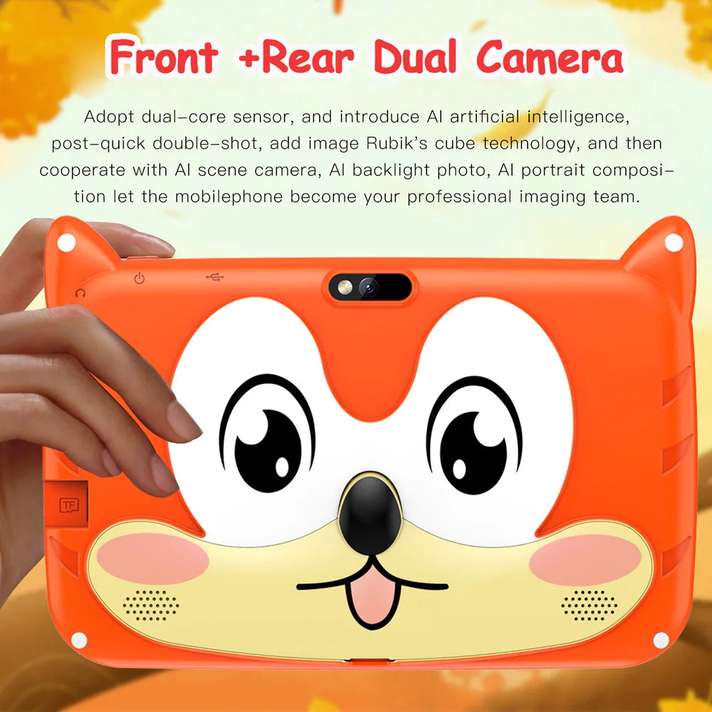 BDF 7" Kids Tablet – Android 13, Dual Camera, 5G WiFi