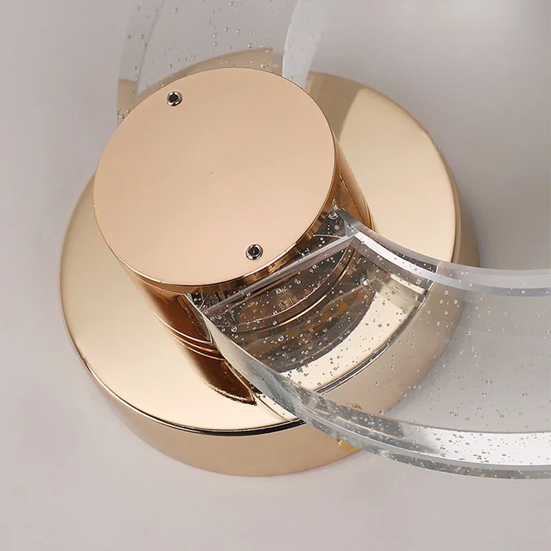 Luxury Crystal Circle Wall Lamp