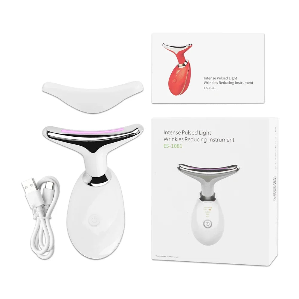 EMS Facial Massager – LED Skin Tightening & Double Chin Remover
