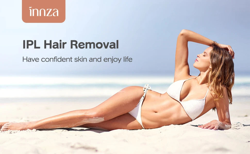INNZA IPL Hair Removal Device – 999,999 Flashes with Ice Cooling