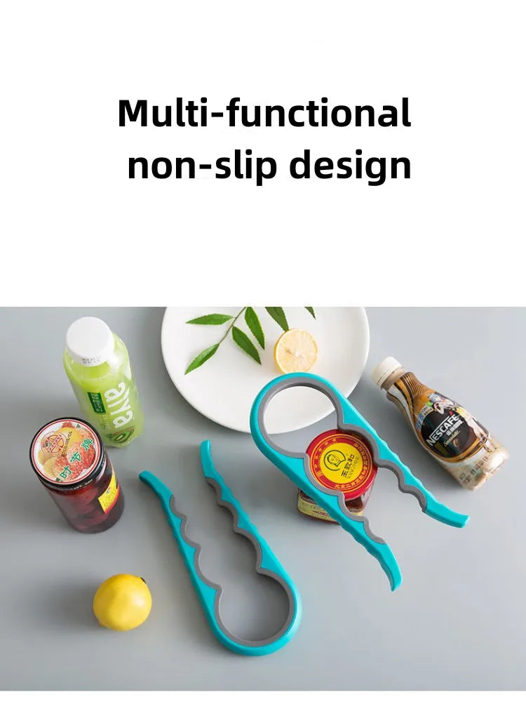 4-in-1 Easy Grip Jar Opener – Can, Bottle & Lid Tool