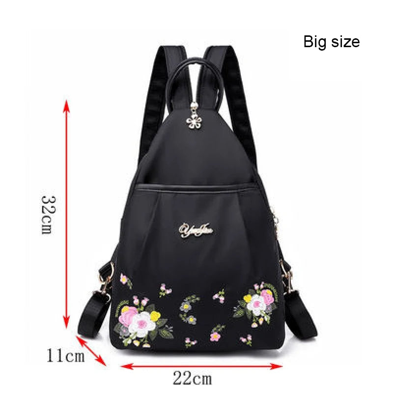 Waterproof Oxford Embroidered Backpack